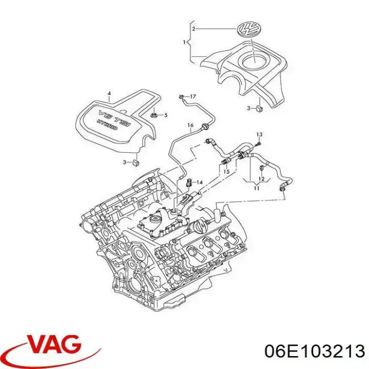 Válvula PCV VAG 06E103213 precio, desde 14,63 EUR