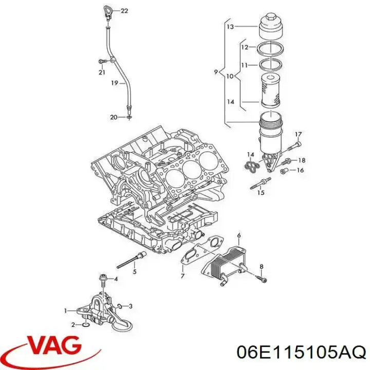 Comprar 06E115105AQ VAG Bomba De Aceite