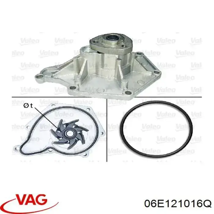 Bombeadora de agua VAG 06E121016Q precio, desde 102,17 EUR