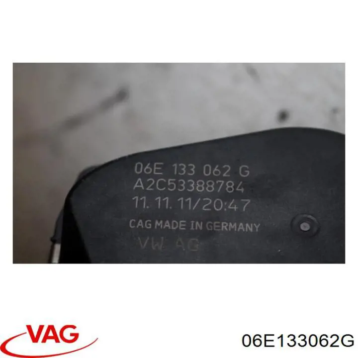 Mariposa del compresor de sobrealimentación 06E133062G VAG