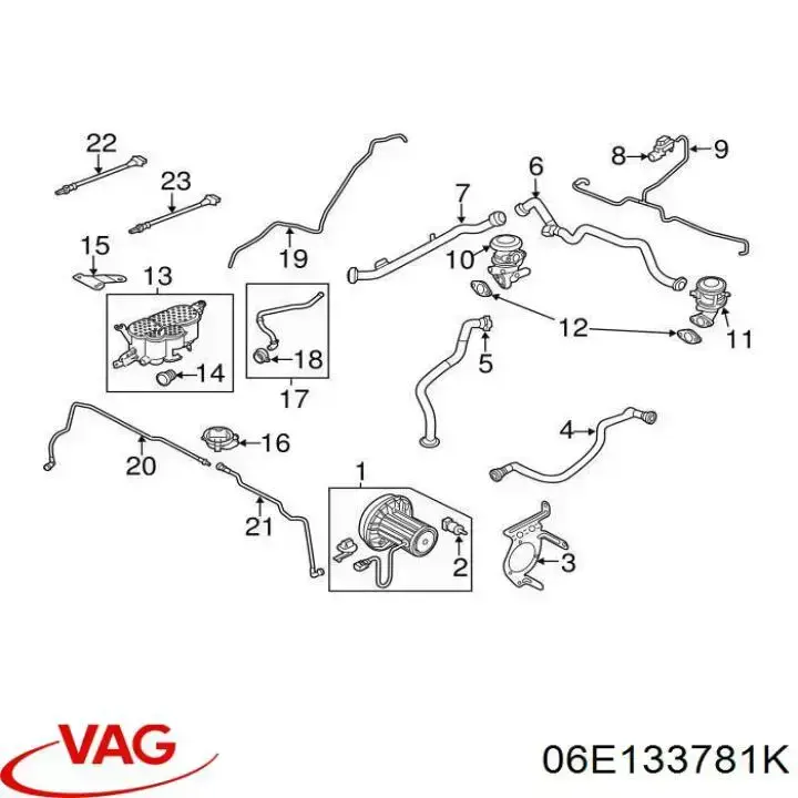 Válvula de ventilación, depósito de combustible para Audi A7 (4GA)