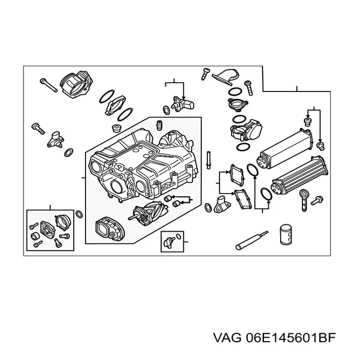 Compresor de sobrealimentación del motor VAG 06E145601BF precio, desde 5230,86 EUR