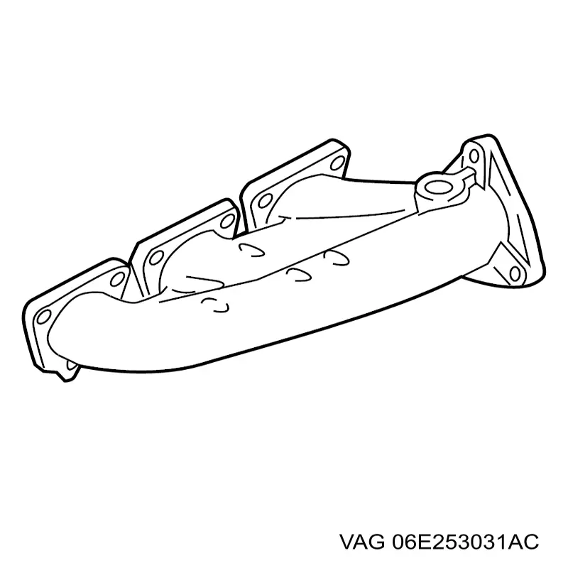 Comprar 06E253031AC VAG Colector de escape izquierdo