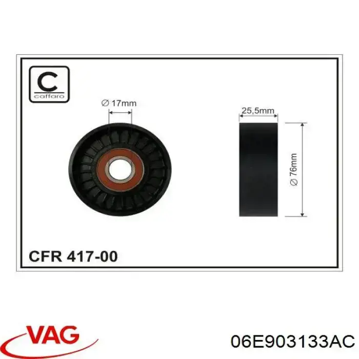 Comprar 06E903133AC VAG Tensor de correa poli V 
