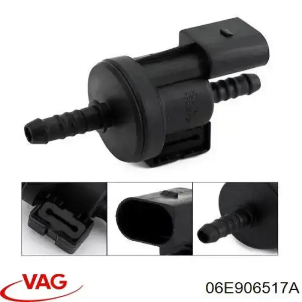 Válvula de ventilación de gases del tanque de combustible 06E906517A VAG