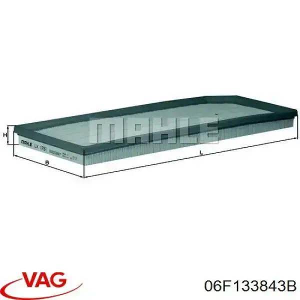 Filtro de aire 06F133843B VAG
