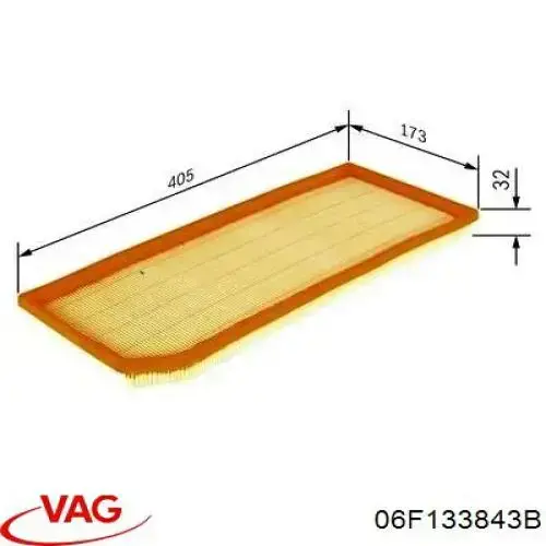 Filtro de aire FA1242 Bremsi