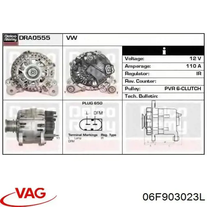 Comprar 06F903023L VAG Dynamo