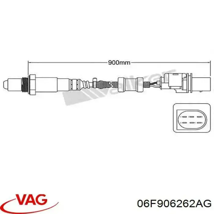 Sensor de oxígeno previo al catalizador 06F906262AG VAG