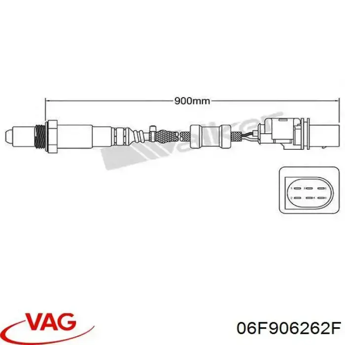 Sensor de oxígeno previo al catalizador VAG 06F906262F precio, desde 92,85 EUR
