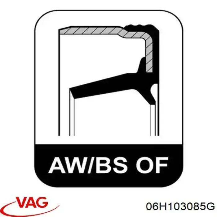 Anillo retén, cigüeñal frontal Audi A3 8PA