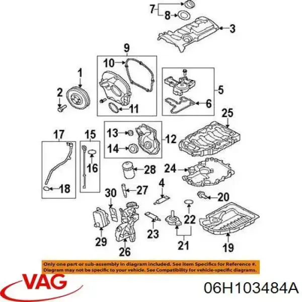 Junta tapa válvula VAG 6H103484A precio, desde 11,47 EUR