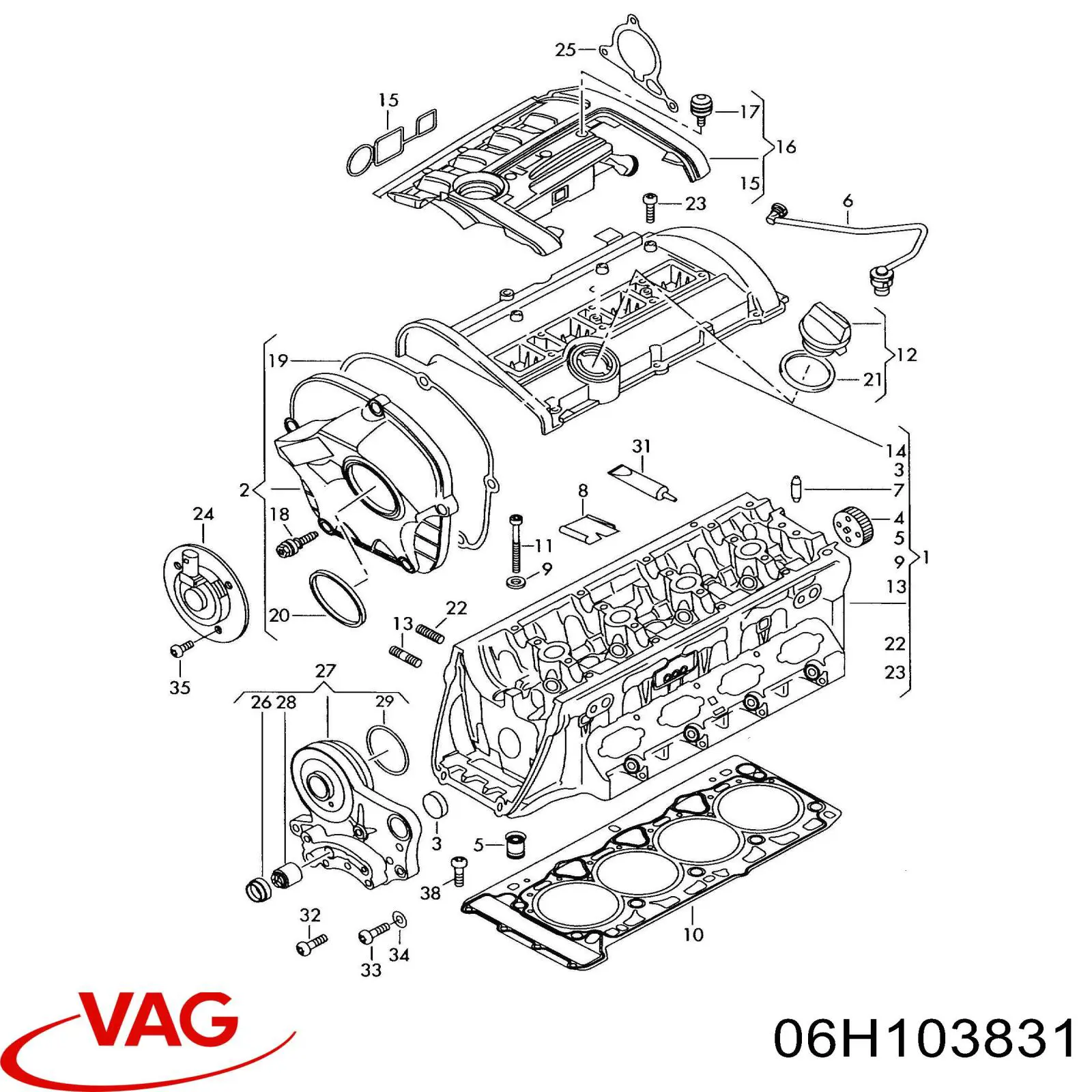  VAG 06H103831 precio, desde 11,22 EUR