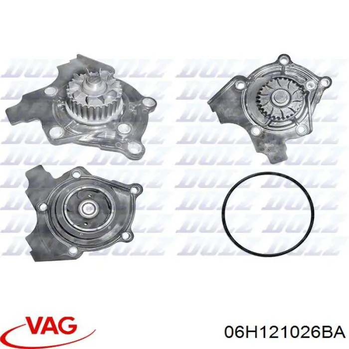 06H121026BA VAG Bombeadora de agua, completo con caja