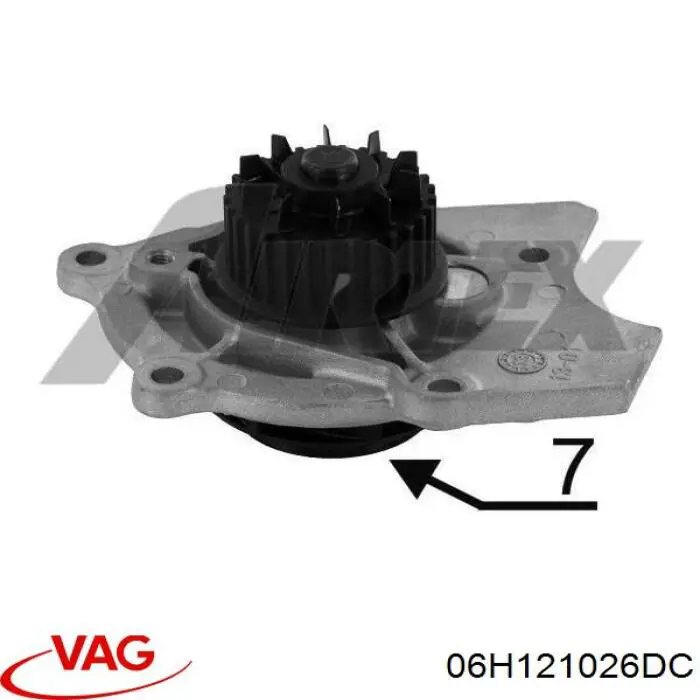 Bomba de agua de refrigeración con carcasa VAG 06H121026DC precio, desde 121,63 EUR