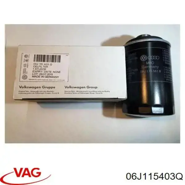 Filtro de aceite 06J115403Q VAG