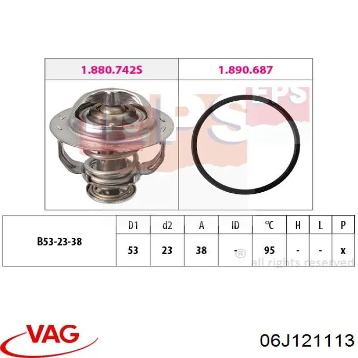 Comprar 06J121113 VAG Termostato