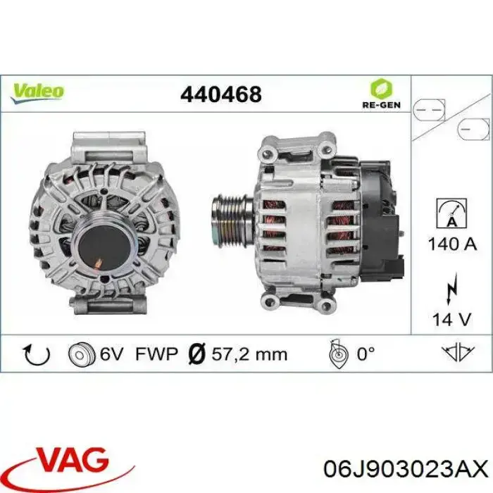 Comprar 06J903023AX VAG Correa trapezoidal