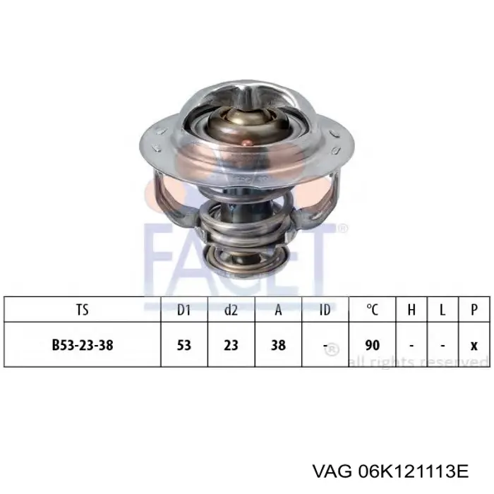 Comprar 06K121113E VAG Termostato