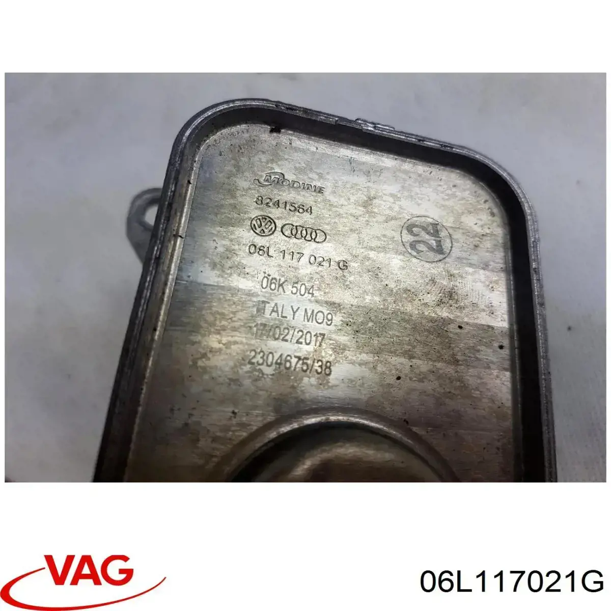Radiador de aceite debajo del filtro VAG 06L117021G precio, desde 36,61 EUR