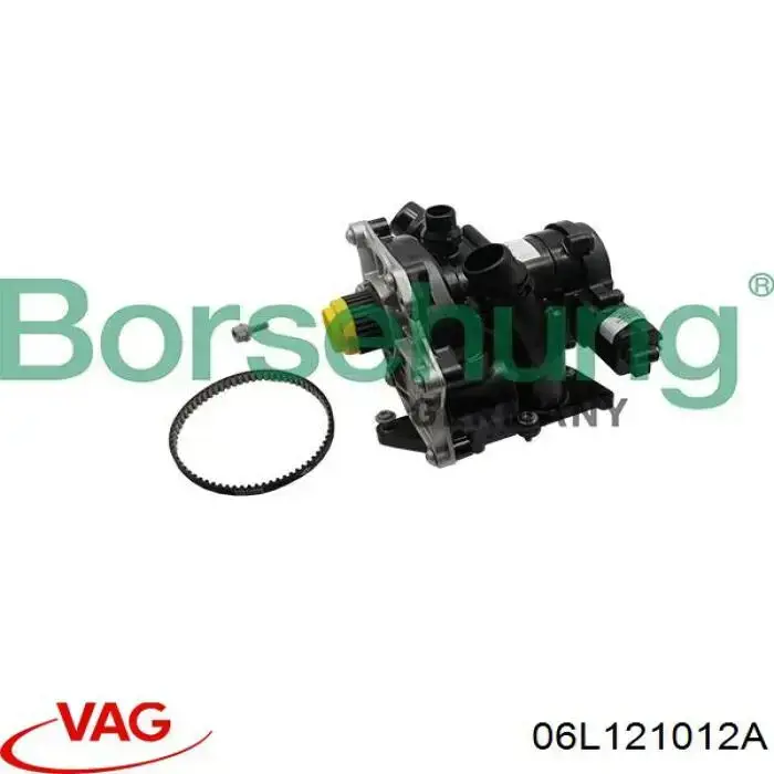 Motor de agua, completo con caja VAG 06L121012A