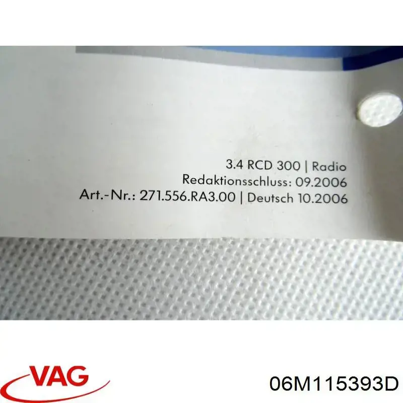 Válvula de control del árbol de levas VAG 06M115393D precio, desde 121,97 EUR