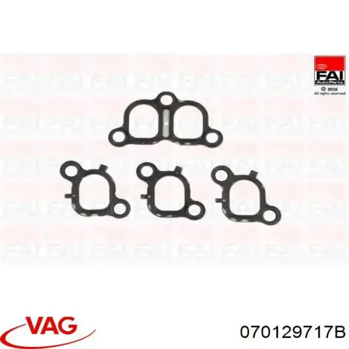 Junta del colector de admisión izquierda VAG 070129717B precio, desde 8,64 EUR