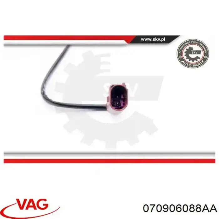 Sensor de temperatura de gases de escape antes del filtro de partículas 070906088AA VAG