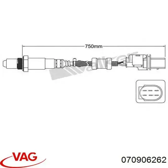 Sensor de oxígeno previo al catalizador 070906262 VAG