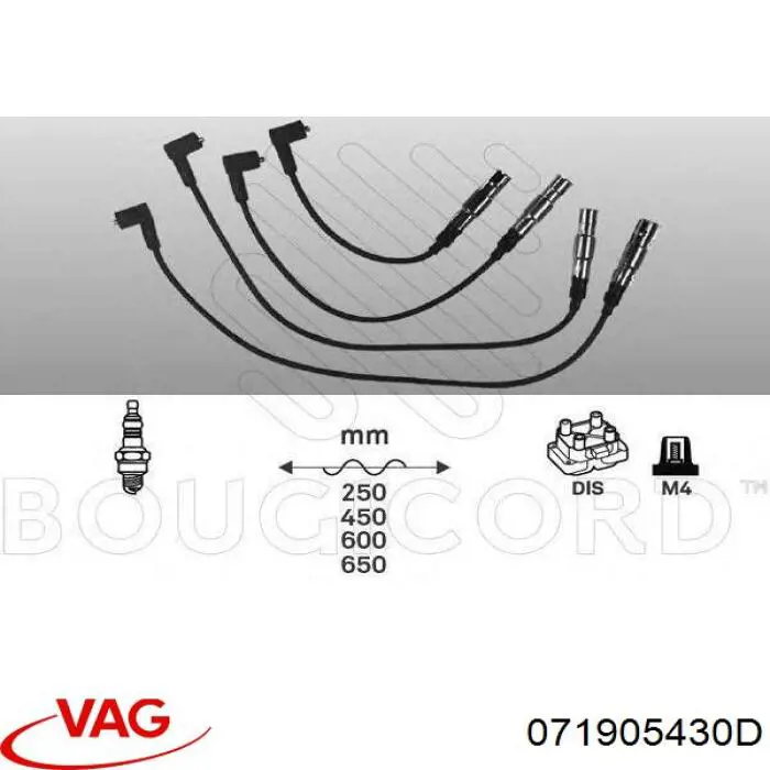 Juego de cables de bujias VAG 071905430D precio, desde 16,12 EUR