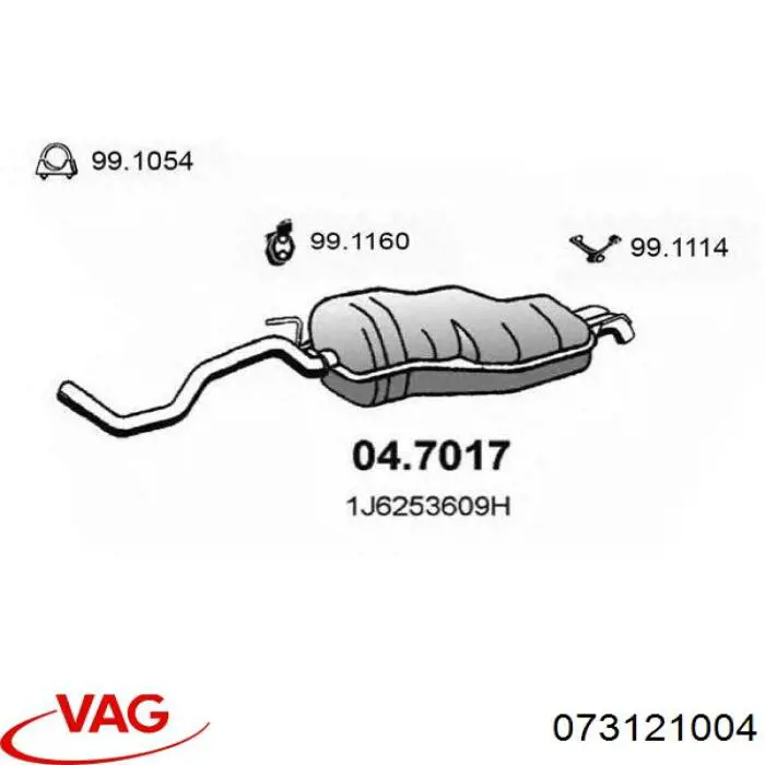 Motor de agua VAG 073121004X