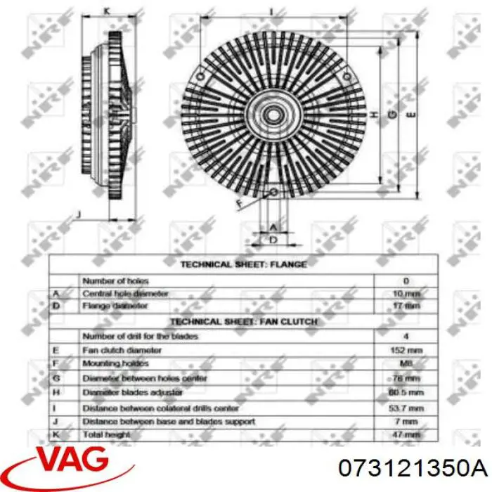 Comprar 073121350A VAG Embrague viscoso de ventilador