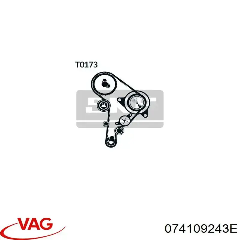 Comprar 074109243E VAG Tensor correa distribución