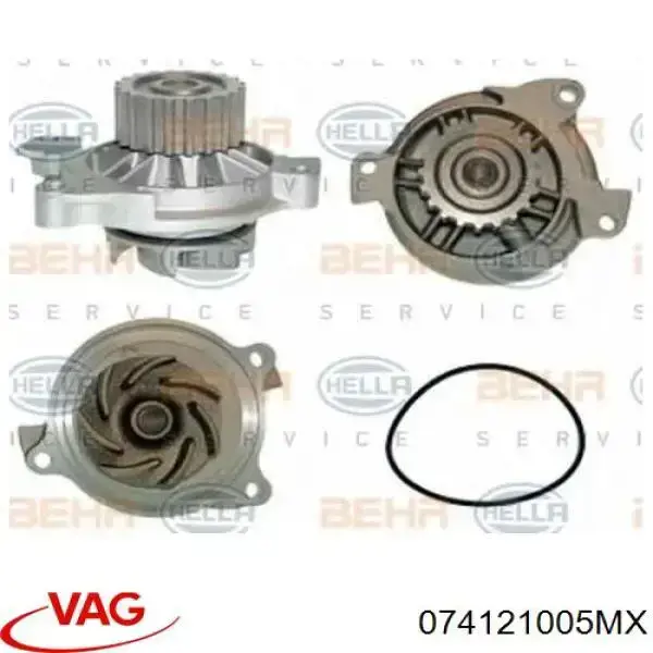Motor de agua VAG 074121005MX