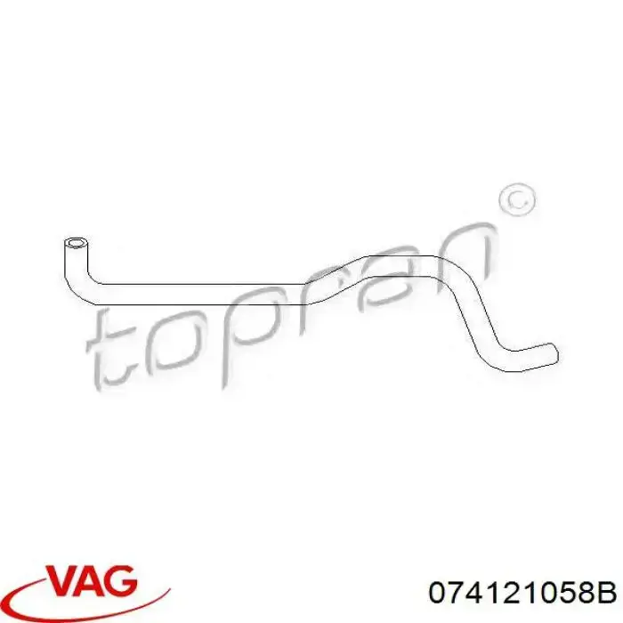 Manguito de líquido refrigerante VAG 074121058B precio, desde 9,12 EUR