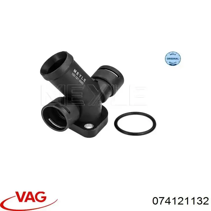 074121132 VAG Brida del sistema de refrigeración (triple unión)