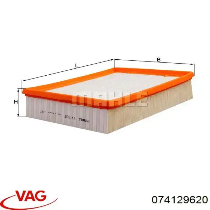 El filtro de aire VAG 074129620 precio, desde 9,24 EUR