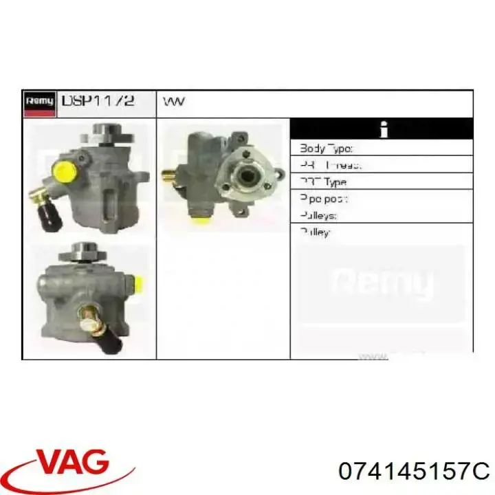 Comprar 074145157C VAG Bomba servodireccion