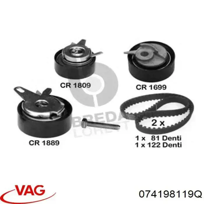 Comprar 074198119Q VAG Kit de correa de distribución
