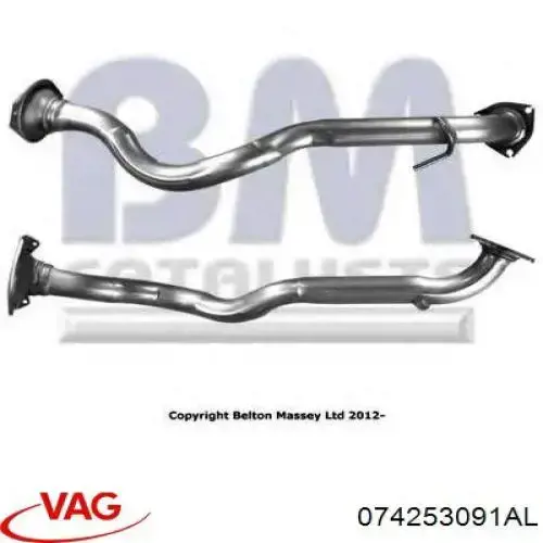 Tubo de escape delantero VAG 074253091AL precio, desde 108,88 EUR