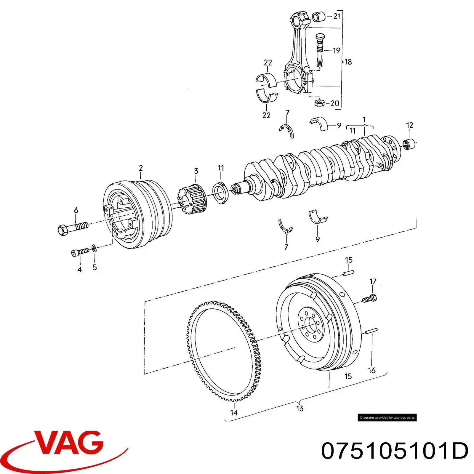 Cigüeñal Volkswagen LT 28-35 I furgoneta (1975 - 1996) precio, desde 429,70 EUR