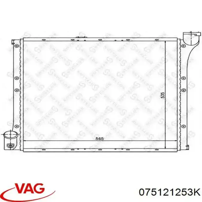 075121253K VAG Refrigeración del motor