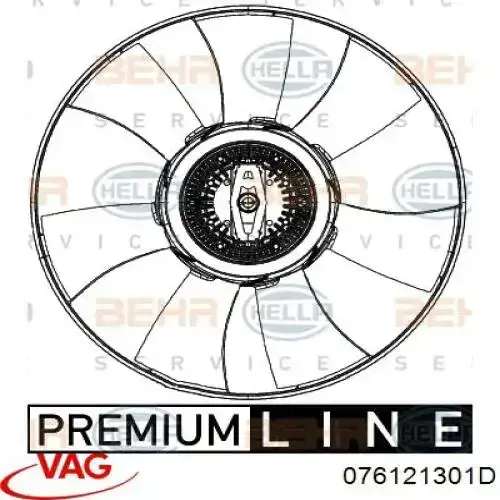 Comprar 076121301D VAG Embrague viscoso de ventilador