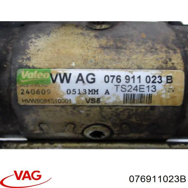 Motor de arranque 076911023B VAG