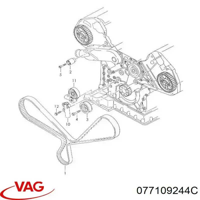 Polea correa distribución 532023610 VAG
