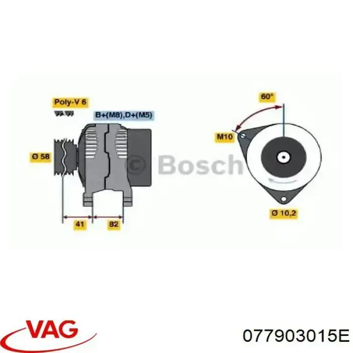 Comprar 077903015E VAG Dynamo