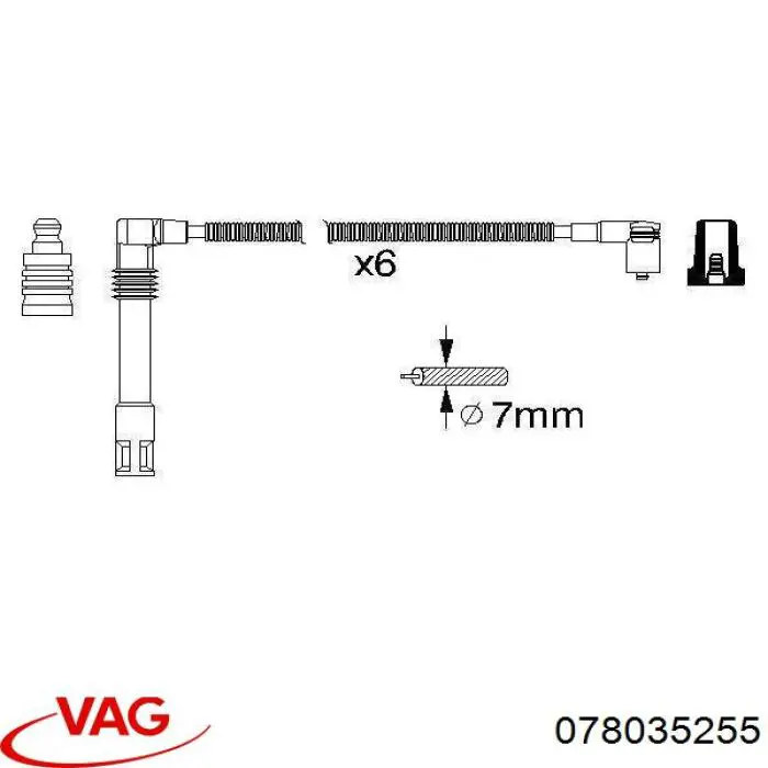 Terminal de bujía VAG 078035255 precio, desde  