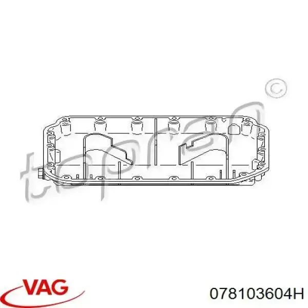 Comprar 078103604H VAG Cárter de aceite del motor
