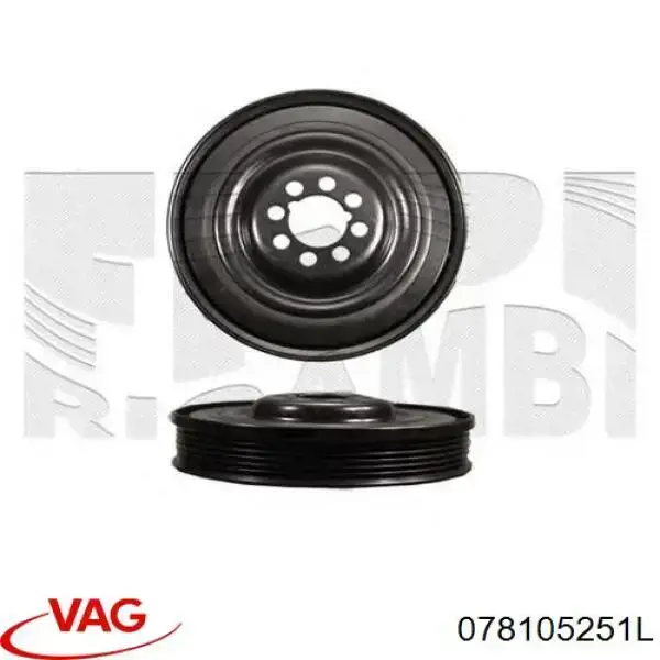 Polea del cigüeñal VAG 078105251L precio, desde 68,24 EUR