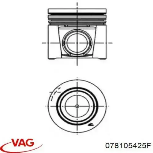 Tornillo de biela 078105425F VAG